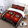 Red Face Fool Rug Design Bedding Duvet Cover Set  (1*Duvet Cover 2*Pillowcases, without duvet insert)