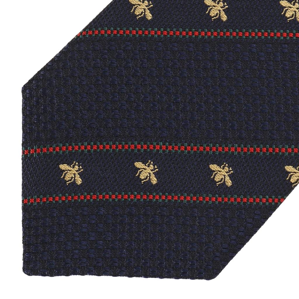 Gucci Narrow Tie 451528 4E002 4074 Navy/Red [Used]