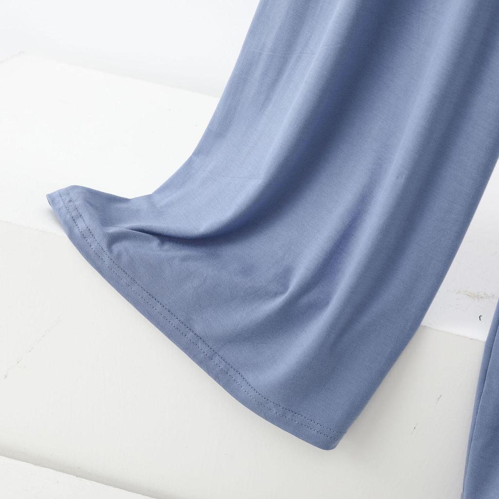 Women's Plus Size High Waist Modal Wide Leg Summer Pants