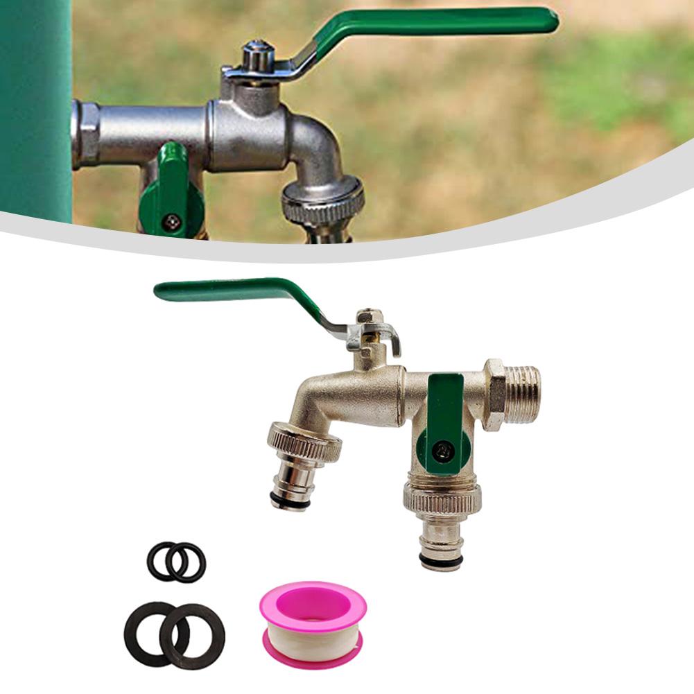 Garden Irrigation Faucet Turn On/Off Lever Handle Watering Supply Taps Ball Valve Tank Water Tap Garden Watering Connector