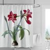 Minimalist Plant Shower Curtain, Modern Bathroom Toilet Decoration Privacy Curtain 180x180cm Waterproof Shower Curtain