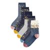 Ex Store Womens/Ladies Assorted Designs Cotton Socks (Pack of 10)