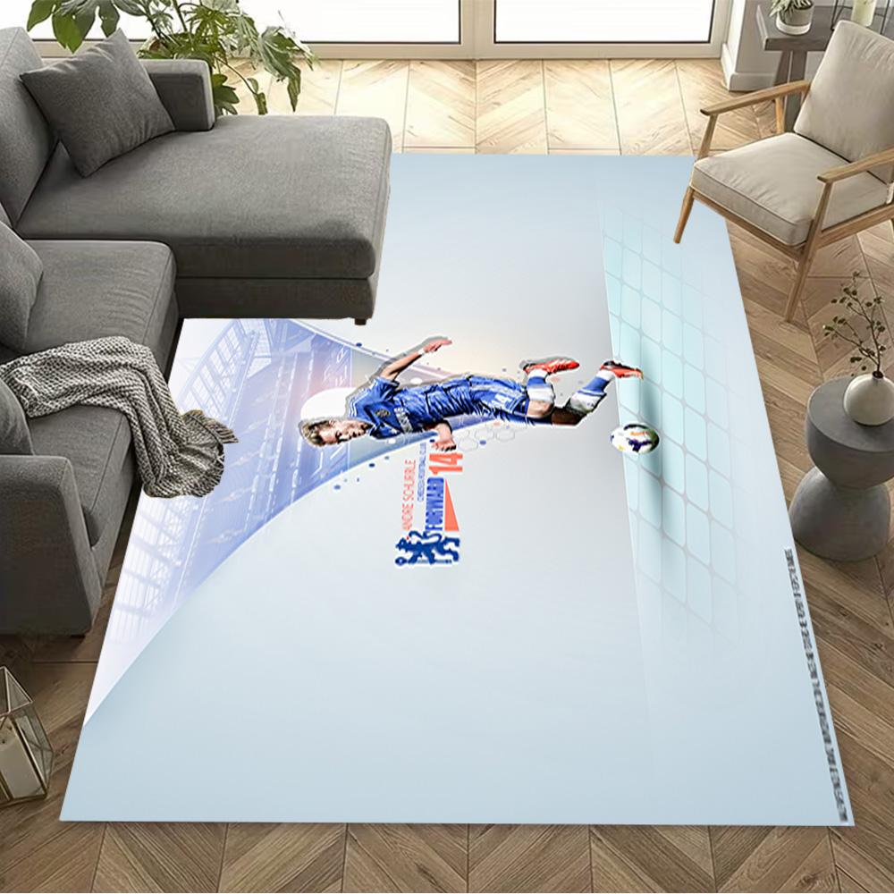 Football Player Action Carpet Suitable for Game Room Living Rooms Kitchen Foyer Anti-slip Rug Office home decor Perfect Gift for Women/Men