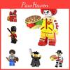 Cute Cartoon City Movie Toy Mini Figures Abs Plastic Building Bricks Small Granules 0-38 Pieces