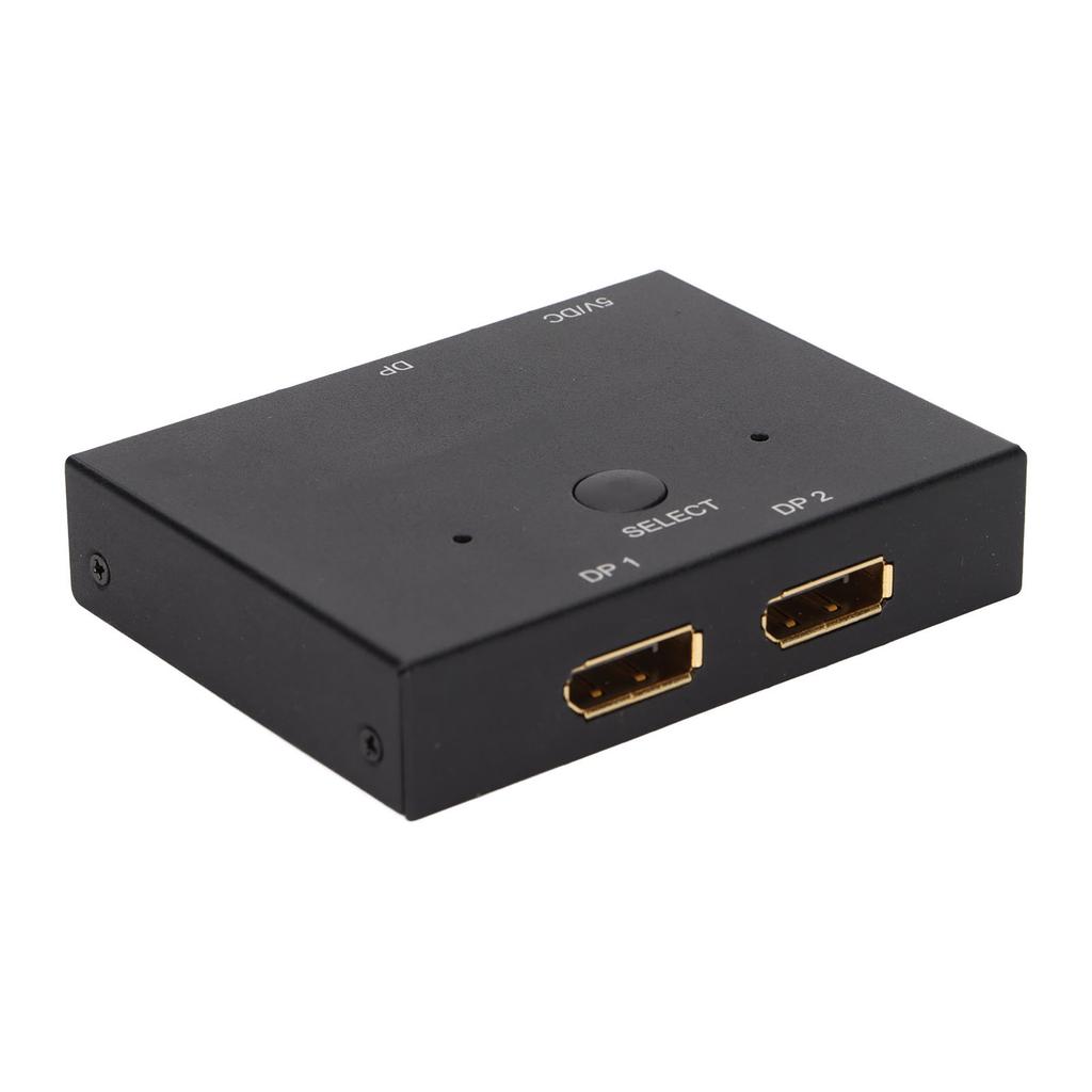Displayport Splitter Bidirectional DP Switch Aluminium Alloy Displayport Switcher 8K At 60Hz 4K At