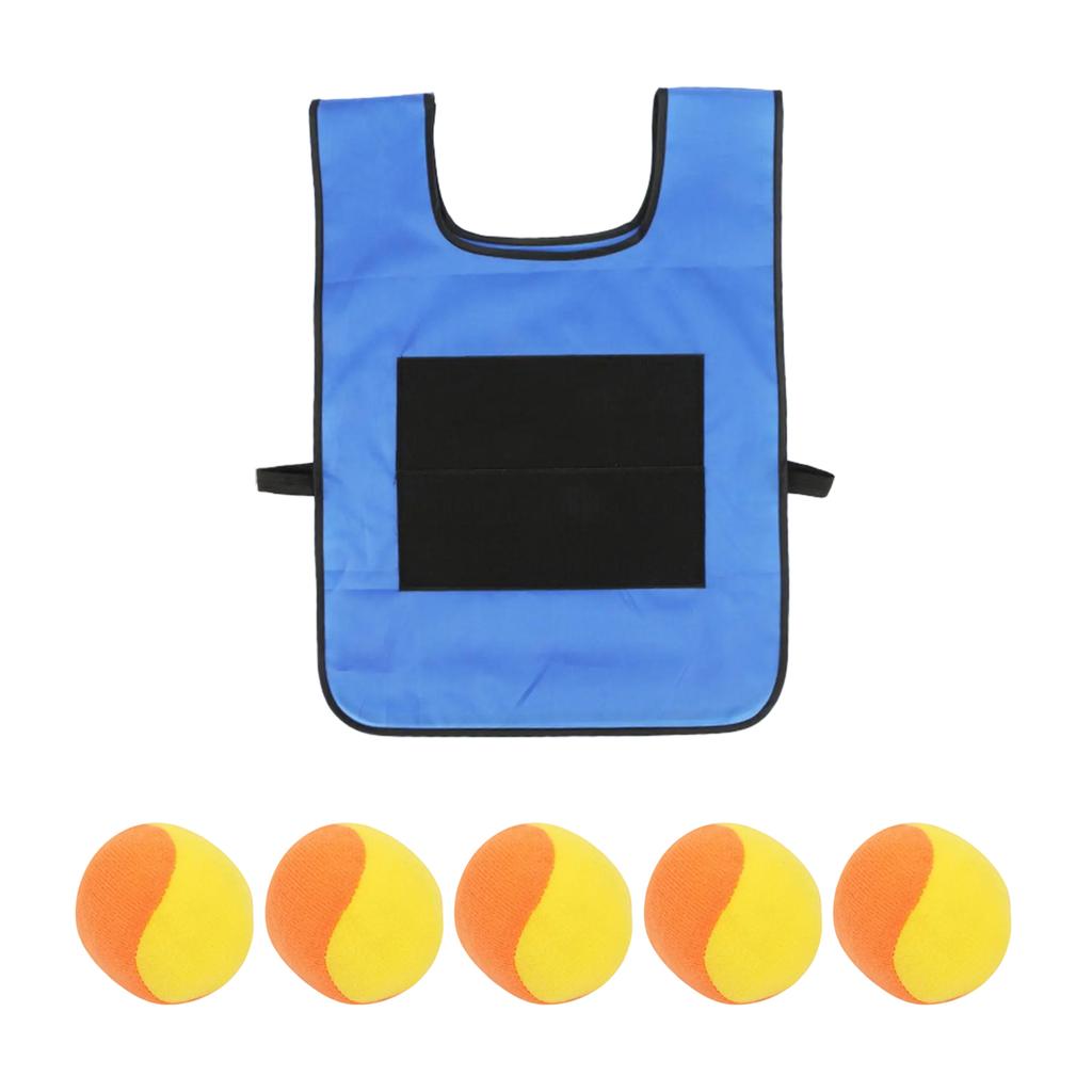 Interactive Outdoor Sticky Ball Vest Set for Kids and Families Adjustable Design for All Ages