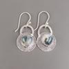 Natural Moss Agate Gemstone 925 Sterling Silver Handmade Dangle Earrings 1.30" EE-63-26