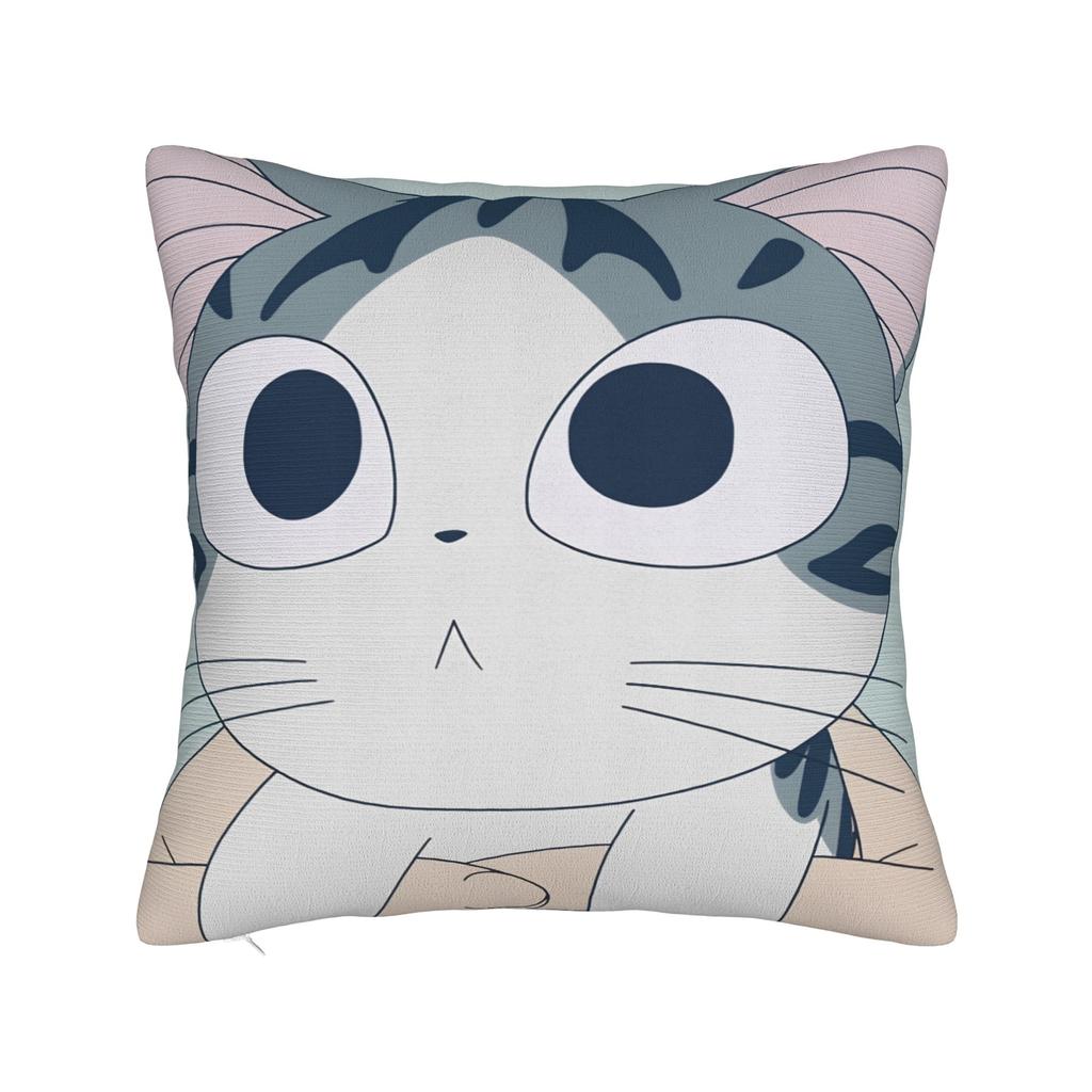 C-Chis S-Sweet H-Home Cat Pillow Cover Comfy Cushion Cover Morden Pillow Case For Sofa Couch Bed Living Room