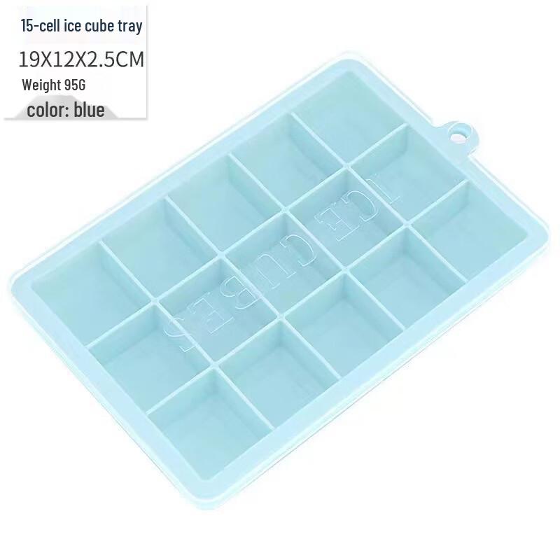 24-Grid Silicone Ice Cube Tray with Lid