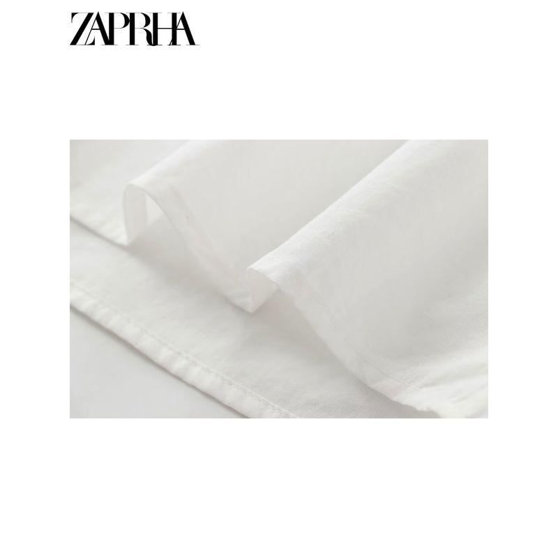 Zaprha 2025 New Arrival French Lotus Leaf Laminated Decoration Loose Feeling Loose Shirt Blouses 4786259