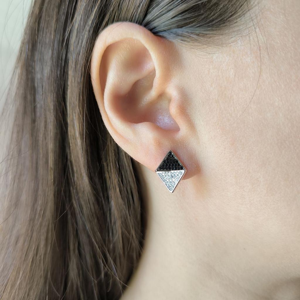 Silver Earrings with Cubic Zirkonia (2182924)