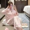 Factory Goods 1011 Autumn and Winter New Ice Silk Pajamas Women's Douyin Fashion Cartoon Internet Celebrity Fashion Loungewear Suit