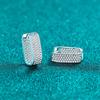 0.92ct Moissanite Earrings for Women Lab Grown Diamond Ear Studs 925 Silver Fine Jewelry Gift