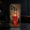M-Mariah Singer Carey Christmas Phone Case For iPhone 17,16,15,14,13,12,11 Plus,Pro Max,SE4Soft Silicone Black Cover