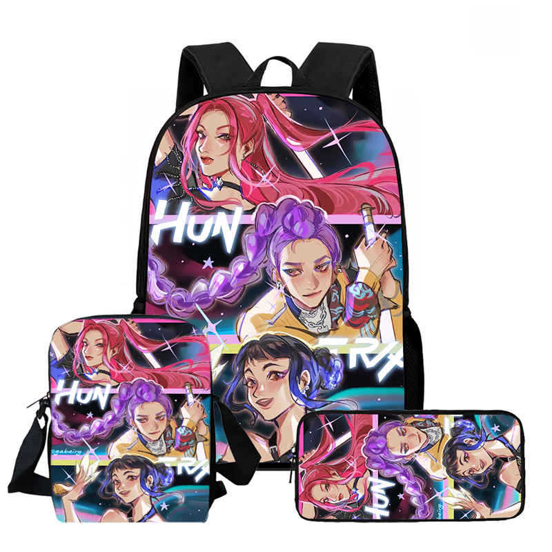 Kpop Witch Hunter Group Schoolbag High Definition Printing Casual Cross Border Light Backpack One Piece Hair
