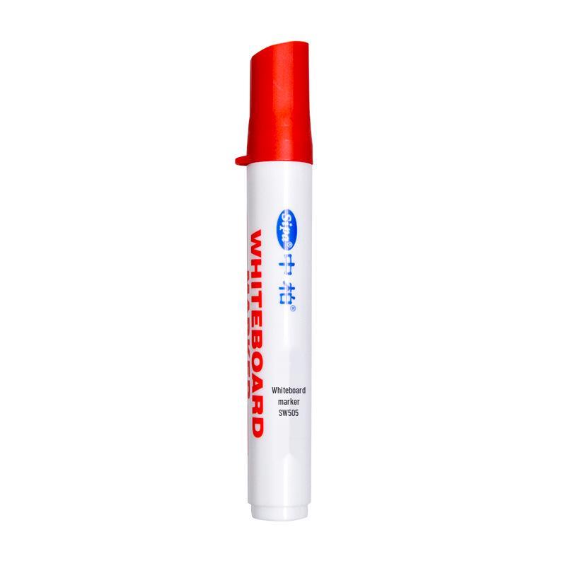 Zhongbai SW505 Erasable Whiteboard Markers - Black, Red, Blue for Whiteboard and Glass Surfaces красный