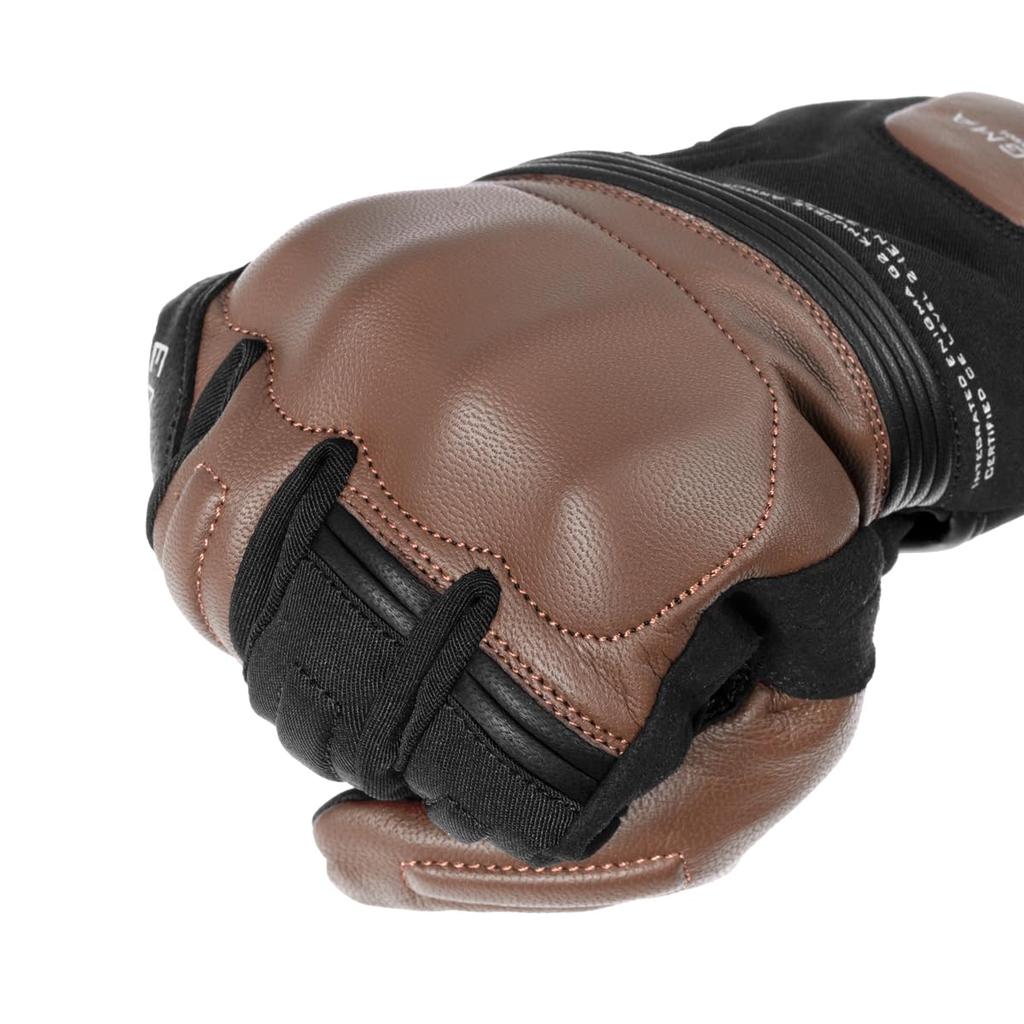 Enigma 2025 Model EN-009 Nebula Gloves for Motorcycles, Autumn/Winter Protection, CE Level 2, Black, Size 2XL