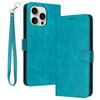For iPhone 16 Pro Case 3 Card Holder Flip Folio PU Leather Phone Cover
