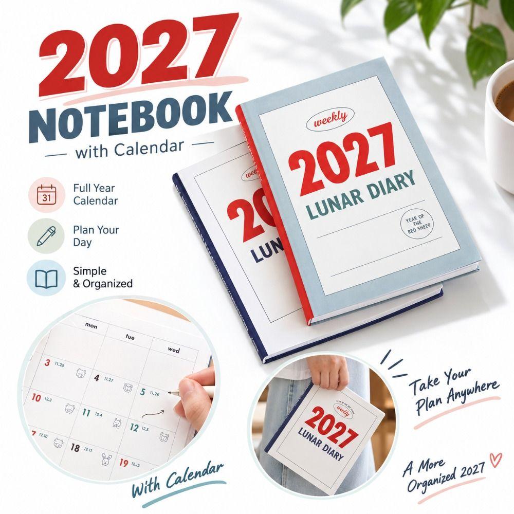 Self Discipline Check-in 2027 Notebook Weekly Layout Weekly Planner Agenda Notebook Daily Planning