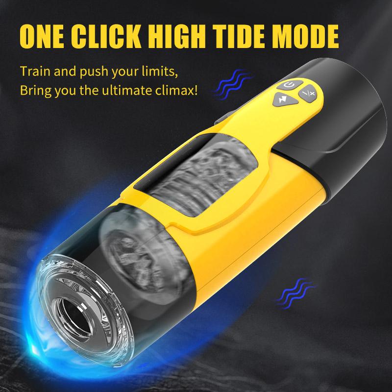 Masturbation Cup Toy, Automatic Sucking and Telescopic Rotating Aircraft Cup, Electric Masturbation Cup Sex Toy for Men