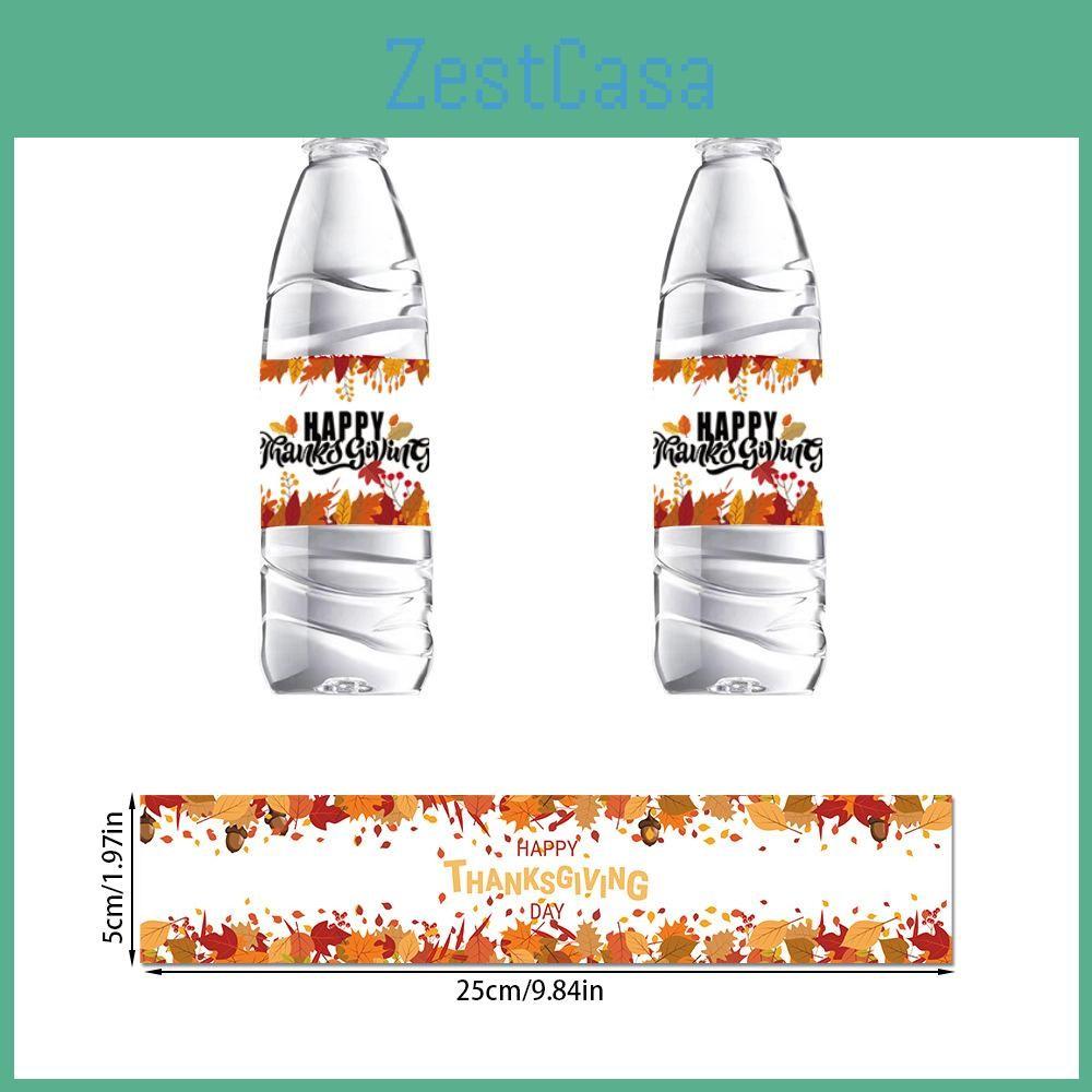 Bottle Festival Fall Stickers With Thanksgiving Theme For Event Decoration