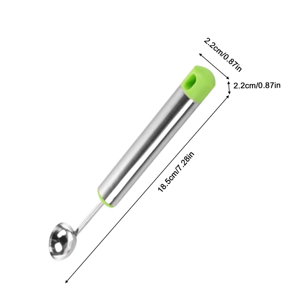 Stainless Steel Fruit Baller Watermelon Scooper Spoon Ergonomic Handle Kitchen Utensil for Ice Cream Cookie Dough Butter Scoop