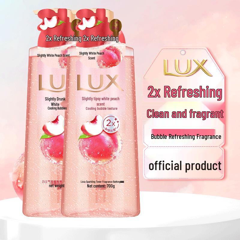 

LUX White Peach Scented Bubble Refreshing Shower Gel