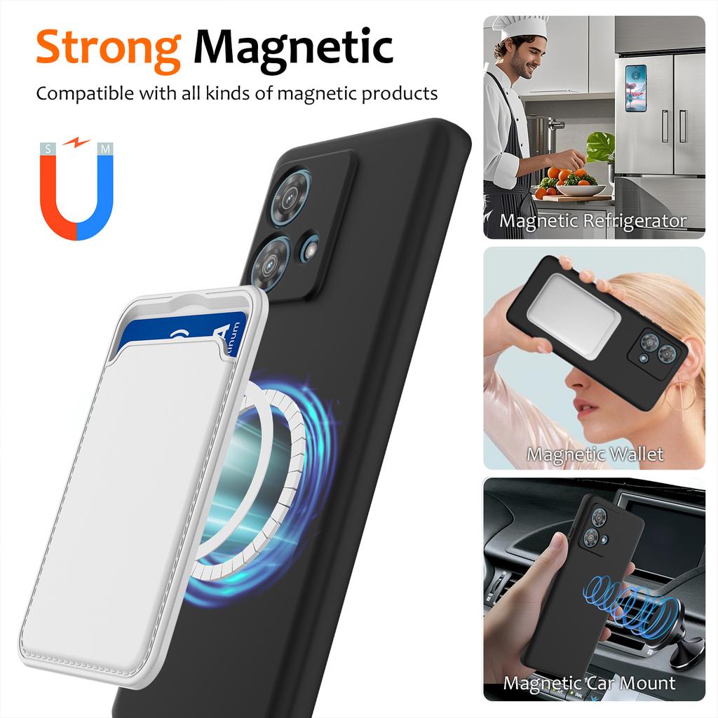 For Motorola Moto G84 5G Case Compatible with MagSafe Anti-Drop Liquid Silicone Phone Cover