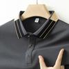 Breathable Polo Shirt Men's Summer Business Casual Solid Color All-match Simple Men's T-shirt