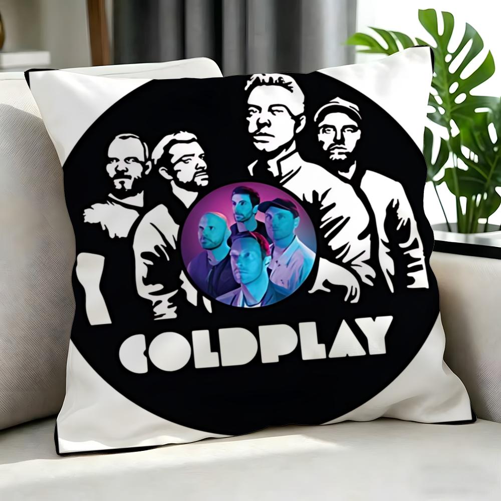 Pop Coldplay Cushion Cover Cushion Cover Set 4Pcs 50X50 45X45 40X40 Pillowcase Decorative Sofa Home Decor
