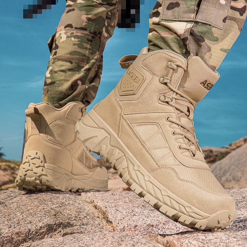 Pantofi de Alpinism pentru Bărbați Cizme Tactice Impermeabile Militare de Înaltă Calitate Pantofi de Motociclism Vânătoare Drumeții Cizme Respirabile