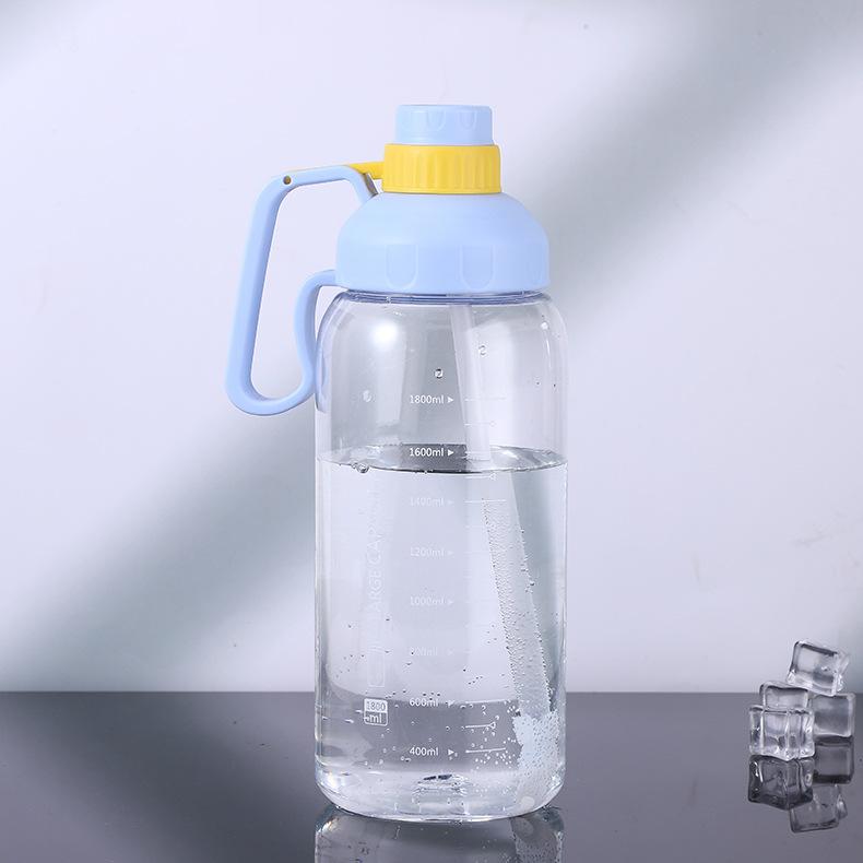Water bottle strictly selected sports large-capacity plastic cup with scale space cup matte outdoor kettle portable water cup