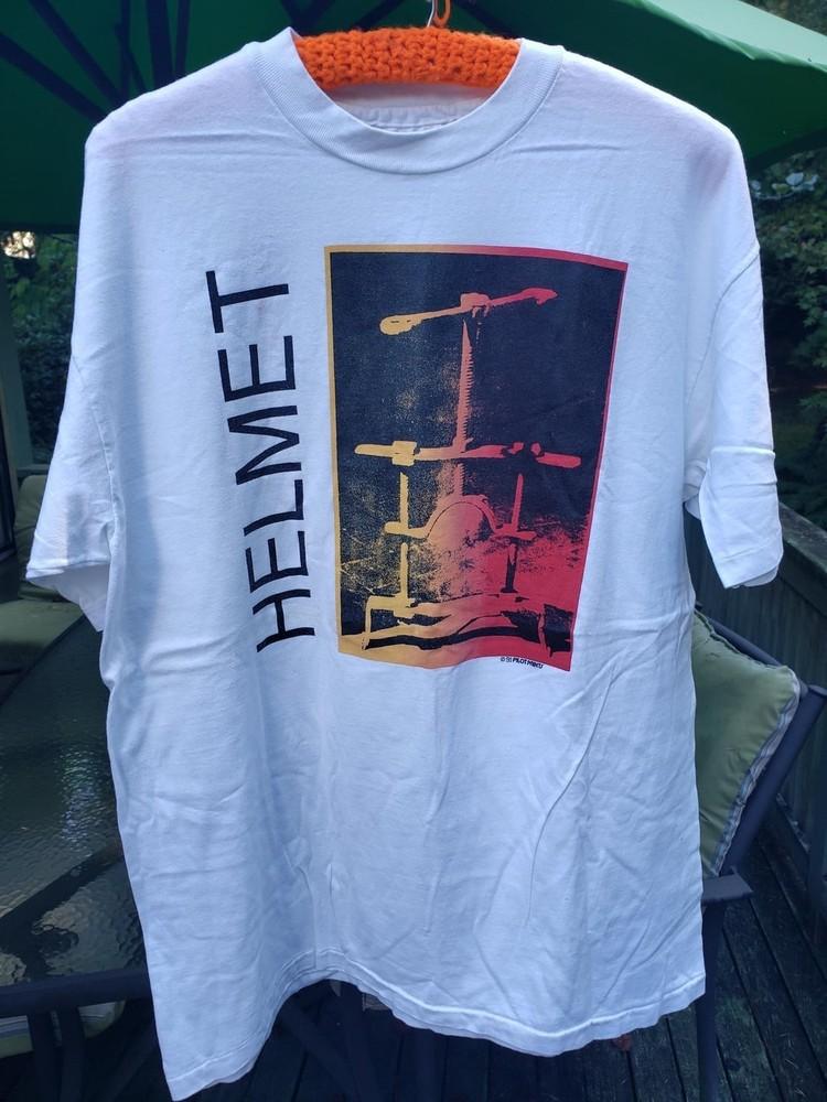 VIntage Helmet band Cotton Shirt Unisex Concert S to 5XL EL815 Unisex T-Shirt L