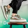 Fashion Spring 2025 Fashion Trend Thick Soled Casual Sports Shoes for Men Mesh Breathable Comfortable Versatile Low Top Chunky sneakers