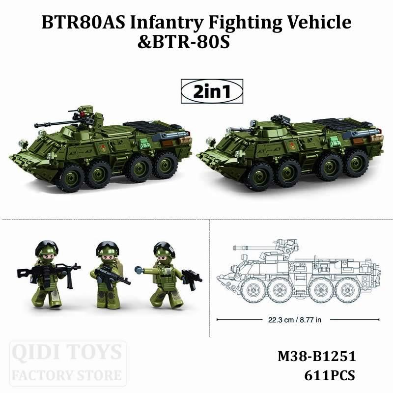 WK2 Militär IFR-T90AS OEF-M1XS Panzer BTR-80 Schützenpanzer Baustein Set Pantsyr-S1 Luftabwehrsystem Bausteine Maßstabsmodell