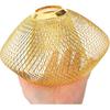 Gadpiparty Golden Iron Mesh Pendant Light Shade - Vintage Hollow Ceiling Lamp Cover for Home, Kitchen, Bar, and Restaurant Decor