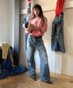 Keulaeki [Women] Loose Fit Denim_Indigo [Kr265Pwn451]