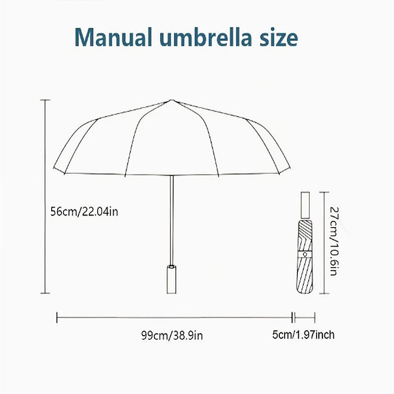 1pc Legendary John Wayne Umbrella Portable Folding Umbrella Iron Frame Hole Bone Structure Outdoor Home Umbrella
