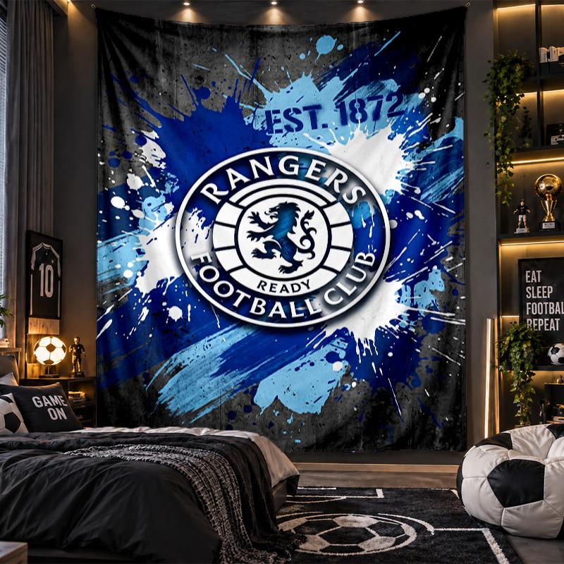 Wall Hanging Tapestry Rangers FC Print Cloth for Living Room Bedroom Home Decor