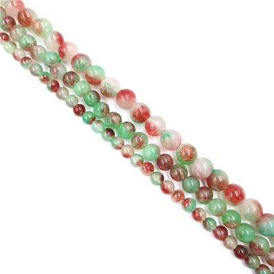 6/8/10mm Floating Flower Jade Stone Beads For Jewelry Making DIY Bracelets Necklaces Loose Spacer Beads Natural Stone Beads Jewelry Accessory