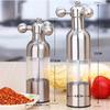 304 Stainless Steel Manual Pepper Grinder Faucet Shape Black Pepper Mill Seasoning Bottle Food Safe Ceramic Burr Salt Grinder