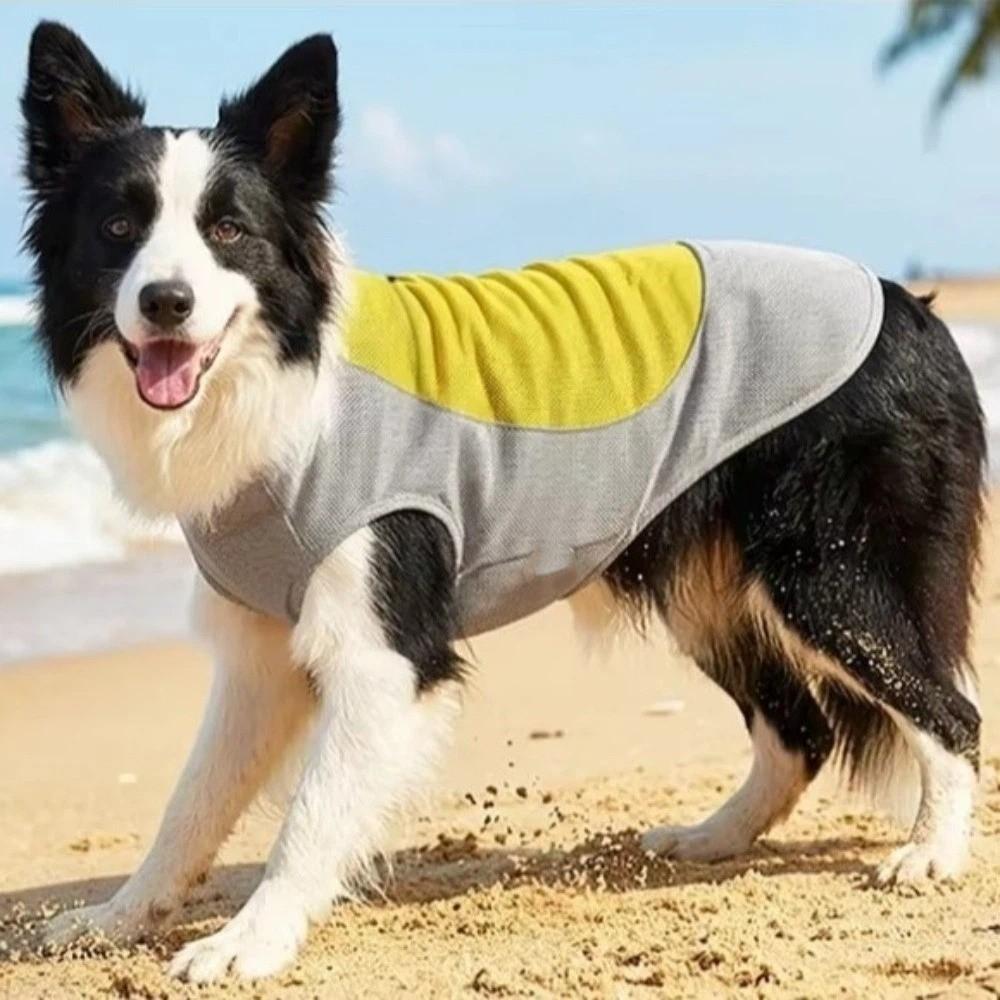 Breathable Mesh Pet Cooling Shirt Ice-Silk Pet Cool Clothes Dog Cooling Ice Vest Beach Travel