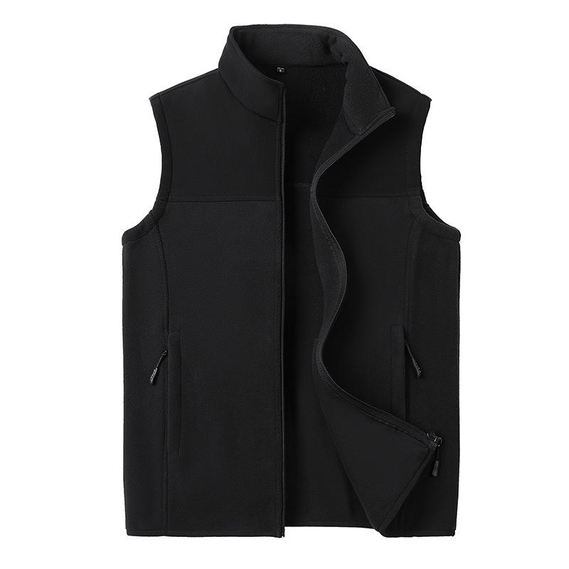 Mens Vests Casual Winter Fleece Warm Waistcoats Fashion Thermal Vests Sleeveless Jackets Windbreaker Vests Clothing