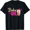 Boba Girl Bubble Milk Tea Drinker Lovers T-Shirt