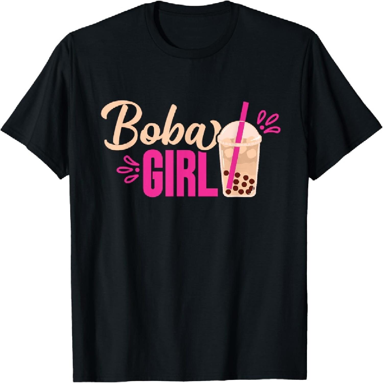 Boba Girl Bubble Milk Tea Drinker Lovers T-Shirt XXXXXL разноцветный