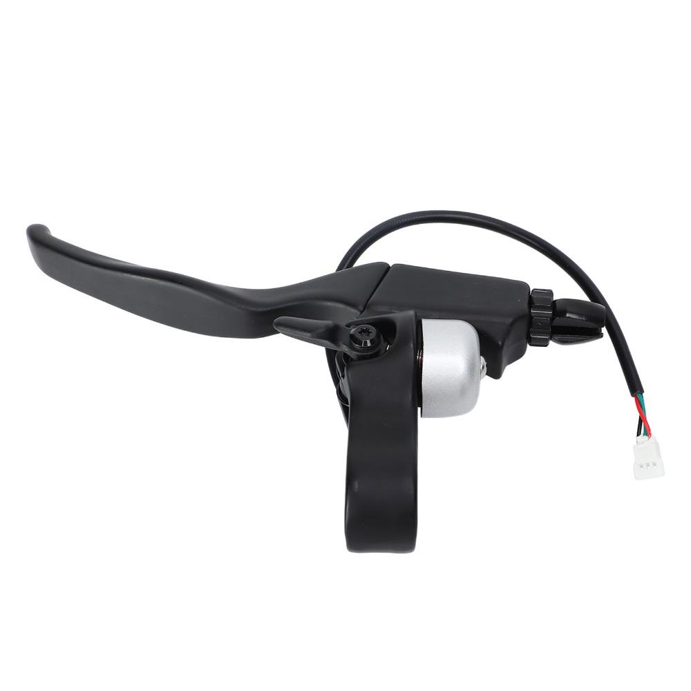 Aluminum Alloy Electric Scooter Handbrake Non Slip Waterproof E-Scooter Brake Lever With Bell Hall Effect Handbrake