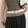 Punk Fashion Pu Leather Belt With Metal Pin Buckle For Women Summer 2025