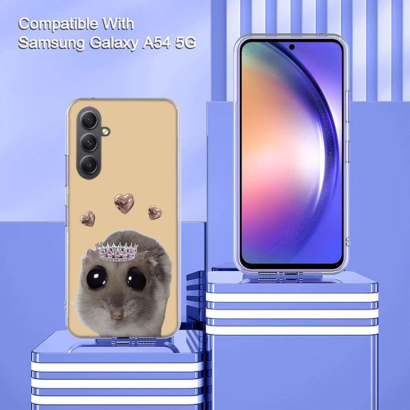 Lustiges trauriges Hamster-Meme Handyhülle für Samsung A17 A37 A57 A07 A16 A26 A36 A56 A06 A02S A12 A22 A32 A52S A04S A14 A24 A34 A54 A03