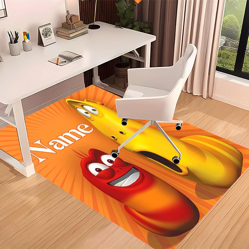 Custom Personalization Larva Print Area Rug - Soft, Washable Non-Slip Indoor Mat,Living Room,Home&Office Decorative Rug