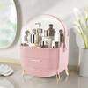Makeup Box - NETTLIFE - Luxury Box - Translucent Red - Double Drawer - Dustproof